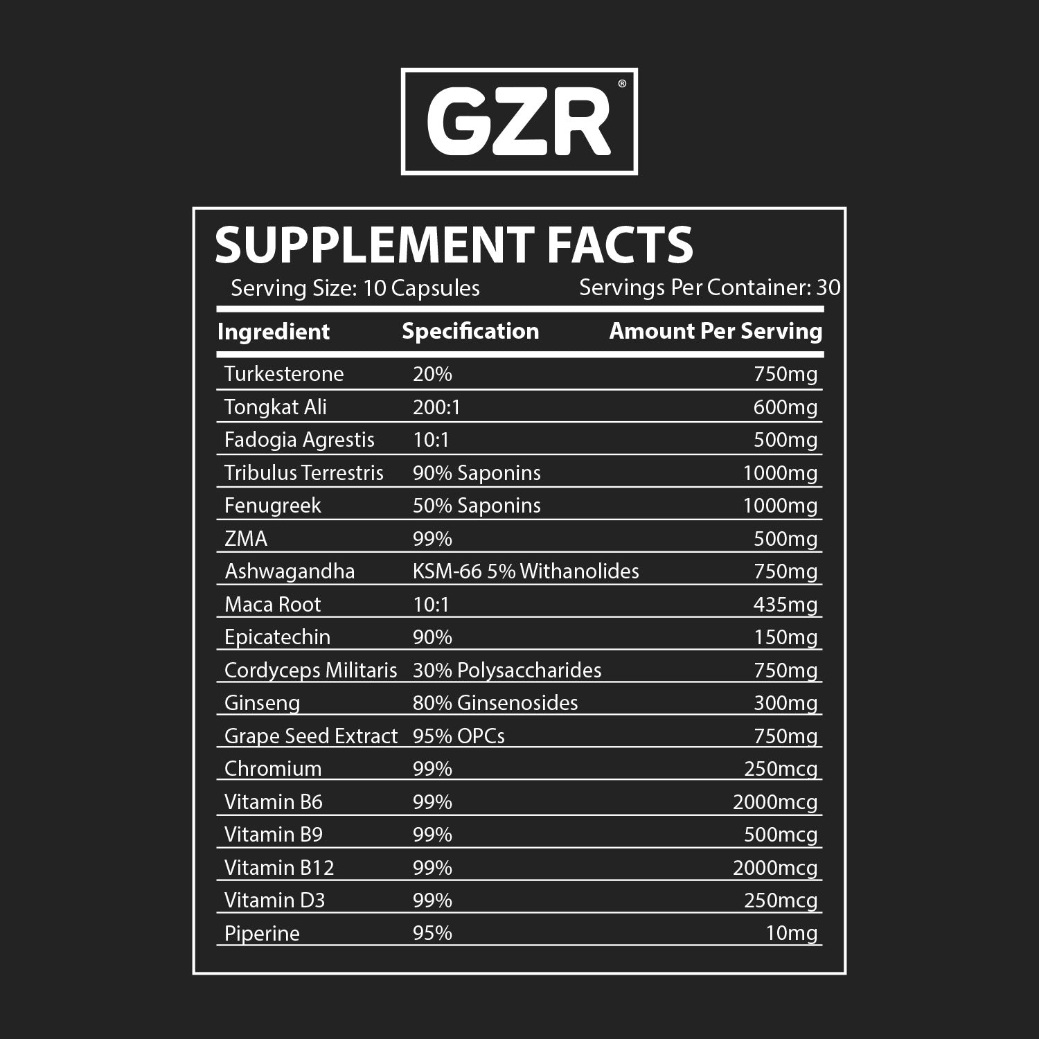 Brute Force Hypertrophy Matrix - GZR