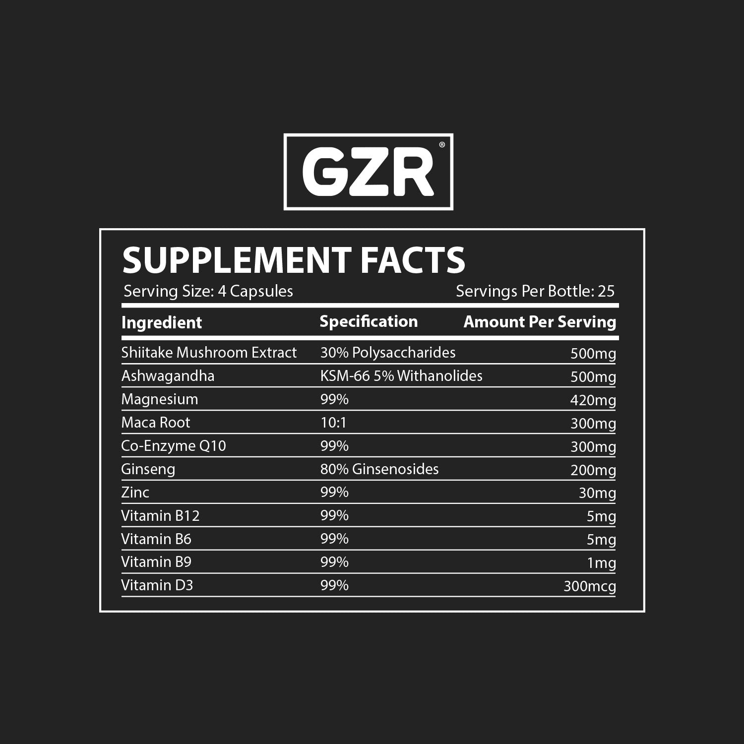 Fertility Capsules - GZR