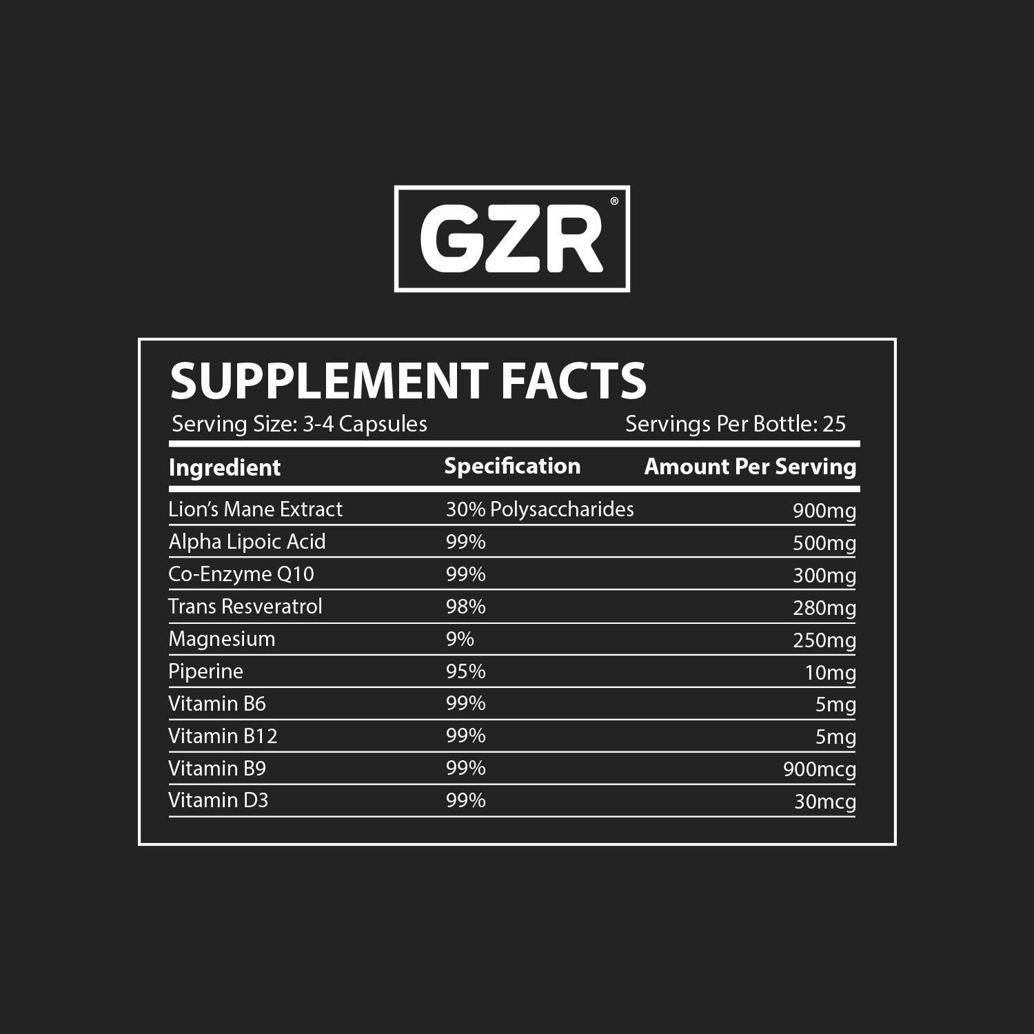 Neuro Capsules - GZR